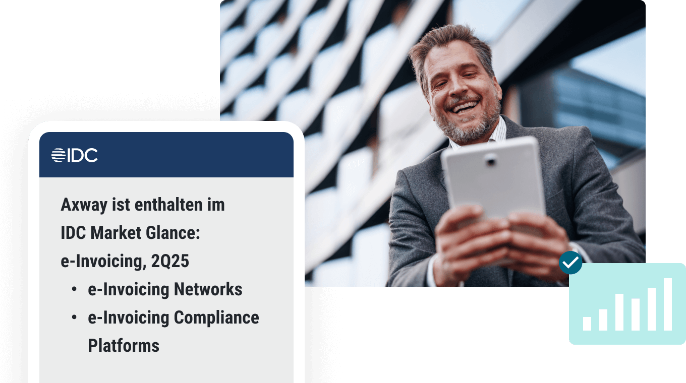 Axway eInvoicing. Standardbasiert. Immer auf dem neuesten Stand.